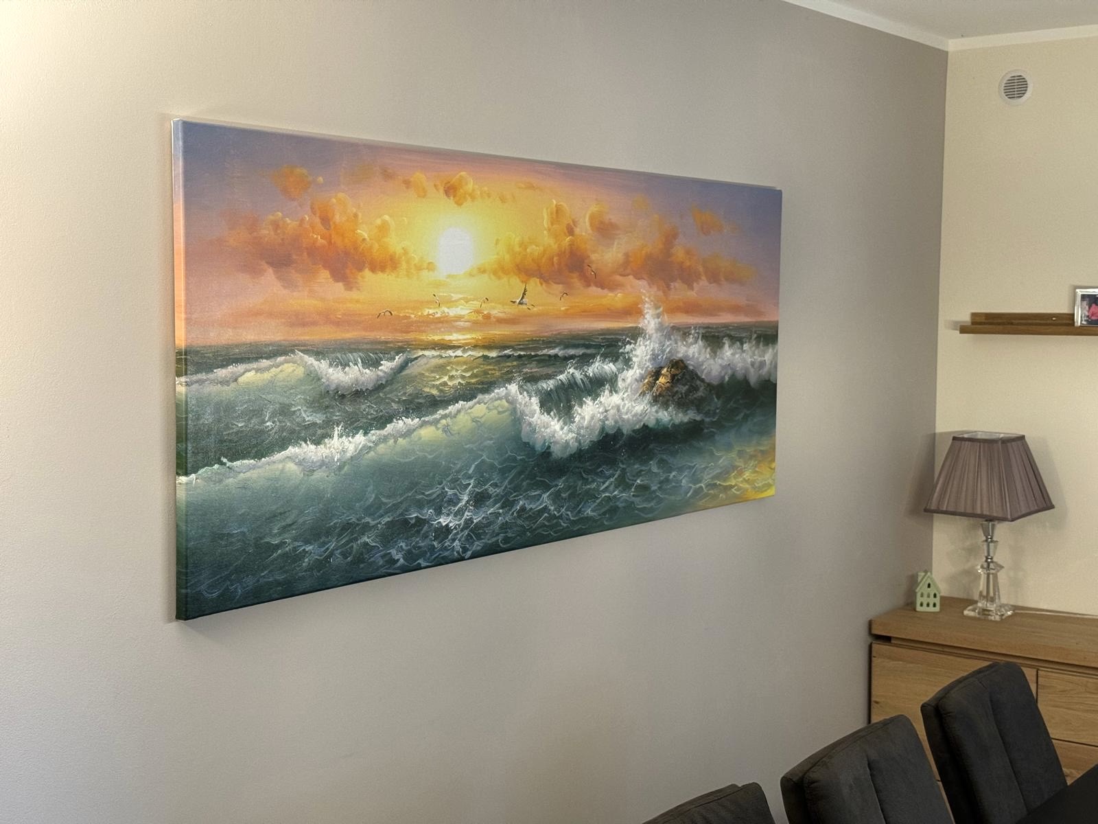 Obraz morze zachód słońca